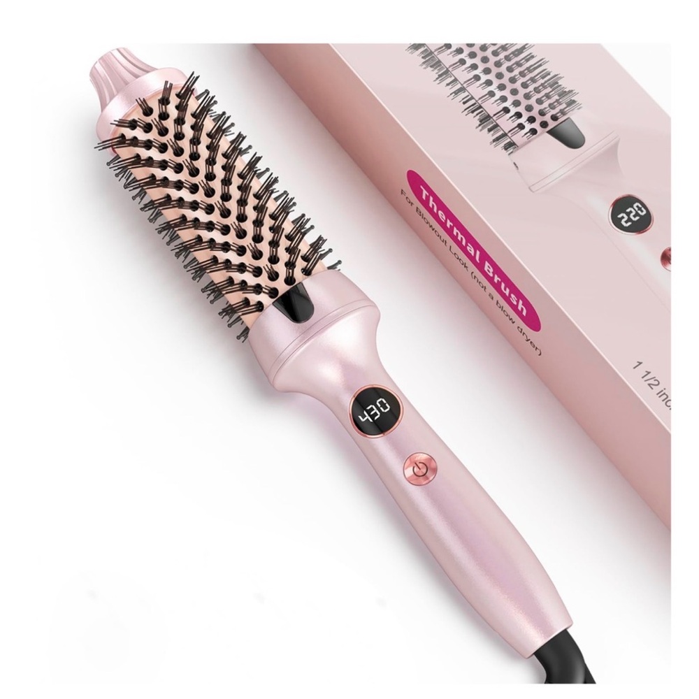 Thermal Brush Pink Hair Styler